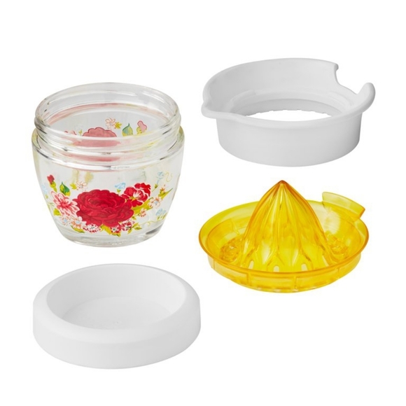 🌺 🛍️ New Pioneer Woman Sweet Rose Glass Juicer - Picture 5 of 8